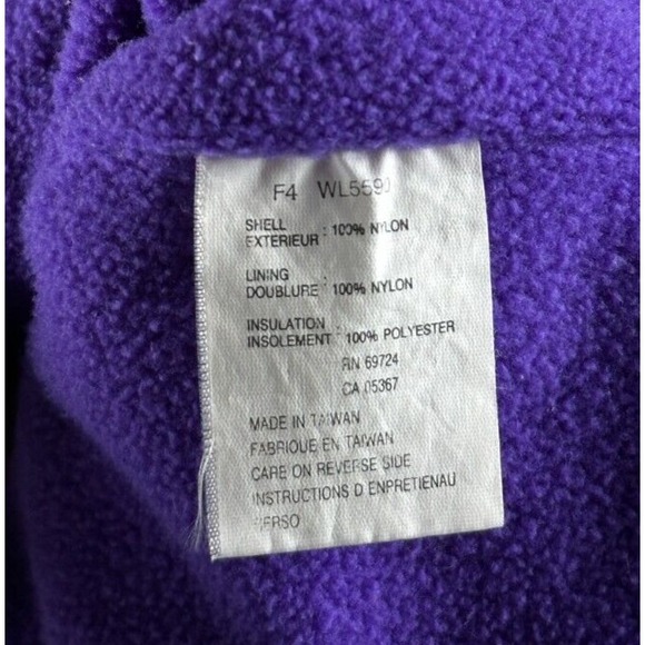 Vintage Columbia Jacket Womens Medium Teal Blue Full Zip Fleece Lined 90s - Picture 12 of 12